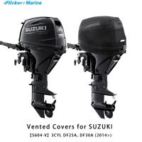 Cubiertas de ventilación personalizadas Flickermarine para motores fueraborda Suzuki 30hp DF25A, DF30A(2014) - details 4