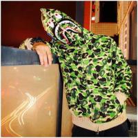 Chaquetas Shark para hombre y mujer, sudaderas con capucha del mismo camuflaje, suéteres sueltos informales para parejas, a la moda - details 6
