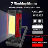 Linterna de Trabajo COB Magnética Luz Branca LED Recargable por USB Portátil Resistente al Agua - details 5