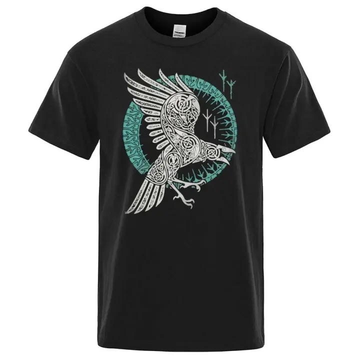 Camiseta de manga corta para hombre, ropa informal con estampado de leyenda vikinga Ragnar, marca, estilo hip-hop, verano 2022 - 1