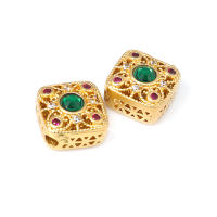 Pulseras de Abalorios Nepaleses Vintage 5PCS Matte Dorado Accesorios de Alta Calidad Rosediy - details 26
