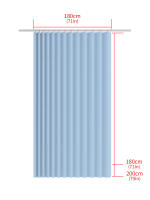 1 cortina plegable de la serie de cortinas para puertas, adecuadas para puertas, tabiques, armarios, zapateros, etc. - details 0