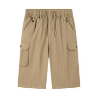 Pantalones Cortos de Algodón Puro para Hombres CHAIFENKO Ligeros, Múltiples Bolsillos, Ajuste Regular, Moda de Verano para Exteriores - details 5