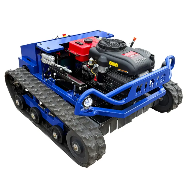 Corte súper rápido Cortacésped con control remoto Corte todo terreno Robot de corte sobre orugas Operación remota de 1000 m Pequeño cortacésped con control remoto para uso doméstico - 1