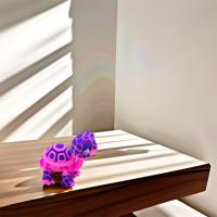 Modelo de tortuga impreso en 3D de plástico, exquisitas articulaciones móviles, modelo de Animal simulado, juguetes para aliviar el estrés de dibujos animados, decoraciones para habitación - details 10