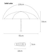 Mini diseño de frutas, paraguas protector solar de 9 colores, protección anti-UV a prueba de viento, 5 sombrillas plegables portátiles de viaje para lluvia, sombrilla de bolsillo para mujeres y niños - details 7