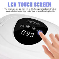 Secador potente de 320W y 72LED con pantalla táctil grande, lámpara de secado profesional para todo tipo de esmaltes de uñas de Gel - details 11