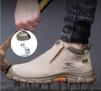 Botas de Seguridad de Soldadura de Corte Bajo Zapatos de Trabajo de Construcción a Prueba de Agujeros Indestructibles para Hombres - details 2