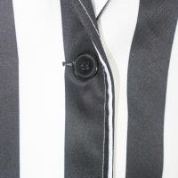 Disfraz de la película escarabajo para hombre, traje a rayas blancas y negras, 4 piezas - details 7