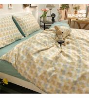 Juego de Ropa de Cama de Algodón Puro de Alta Calidad para el Hogar con Funda de Edredón de Manga Reina 100% Algodón Amigable con la Piel con Sábanas y Fundas de Confort - details 12
