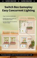 Robotime Rolife DIY Kit de casa de muñecas en miniatura, Kits de construcción de la serie Home Garden con LED, regalos de Navidad para adultos, comedor cálido - details 24