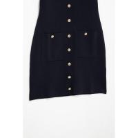 Mini vestido de punto clásico para mujer nuevo estilo hecho a mano - details 4