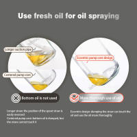 Botella de Spray de Aceite de Vidrio Borosilicato Alto 250ml para Cocina Dispensador de Aceite de Oliva Mister para Fryer de Aire Ensalada Horneado Material ABS Plástico Características Especiales a Prueba de Fugas Hecho en China - details 7