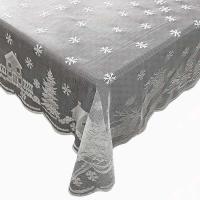 Mantel Ense blanco navideño, decoración de mesa de comedor, funda de Papá Noel, muñeco de nieve, alce, fiesta de boda, regalos de Año Nuevo - details 4
