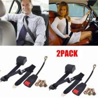 Cinturon de seguridad universal duradero de 3 puntos para coche y furgoneta, 2 unidades, con tornillos - details 1