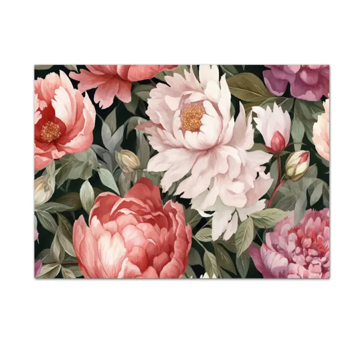 Papel Tapiz Personalizado de Pelar y Pegar, Papeles para Cubrir Paredes, Panel de Decoración del Hogar, Fondos de pantalla florales retro para Sala de Estar, Murales de Cafetería de Dormitorio de Espacio Interior - 1