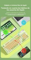F3198 juego de teclado y ratón inalámbricos sensación mecánica conexión de tres modos teclado RGB juego oficina portátil - details 7