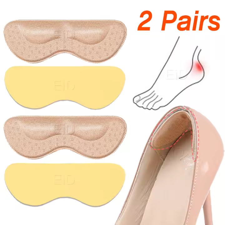 Almohadillas para plantillas de tacón de piezas para mujer, Protector adhesivo para zapatos de tacón alto, adhesivo para el cuidado del dolor de pies, 4 Uds. - 1