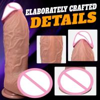 Leten-consolador realista grande para mujer, pene enorme, penetración, tapón Anal, correa, Vagina Sexy para adultos, orgasmo, masturbación, Juguetes sexuales para mujer 18+ - details 0