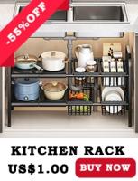Under Sink Storage Rack Pull out Cabinet Organizer Kitchen Sliding Drawer Storage Basket Handle Bowl Plate Rack Holder Shelves - details 2