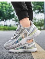 Logo al aire libre moda malla transpirable casual cuero reflectante zapatos para correr deportes de los hombres - details 15