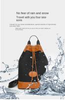 Mochila de cubo vintage para mujer, morral pequeño de viaje informal, resistente al agua, ligero - details 10