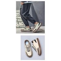 Zapatos De Correr Con Cordones Para Estudiantes 2024 Nuevos Y Cómodos Con Suela Gruesa Y Combinación De Colores Moda Casual Microfibra - details 2