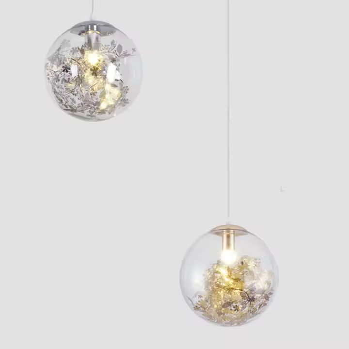 Lámpara de techo moderna con diseño creativo, bola de cristal LED de 20 cm, E27 - 1