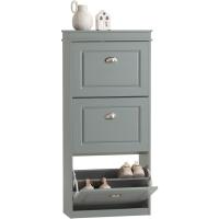 Estrecho con 3 Puertas Abatibles Organizador para Zapatos Blanco FSR94-W ES - details 9