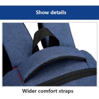 Mochila Impermeable Para Hombres Ultra Ligera Con Capacidad Para Portátil De 15.6 Pulgadas Estilo Clásico Bolsa De Espalda Para Libros Y Uso Diario - details 36
