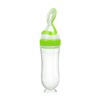 Botella de Alimentación para Bebés SLAIXIU Cuchara de Leche para Entrenamiento Complemento Alimenticio Material de Silicona Estilo de Botella de Cuello Ancho - details 9