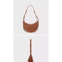 Bolso De Media Luna Polene Para Mujer Bolso De Cuero Para Las Axilas - details 2