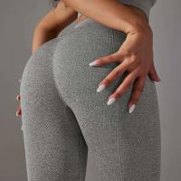 Hamidou-mallas sin costuras para mujer, mallas deportivas de cintura alta para entrenamiento, correr, Fitness, gimnasio, Scrunch Butt, ropa deportiva - details 13