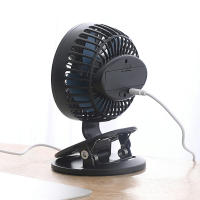 Mini ventilador eléctrico Personal portátil para cama, escritorio, asiento de coche, carga de dormitorio, Clip USB para el hogar pequeño - details 4