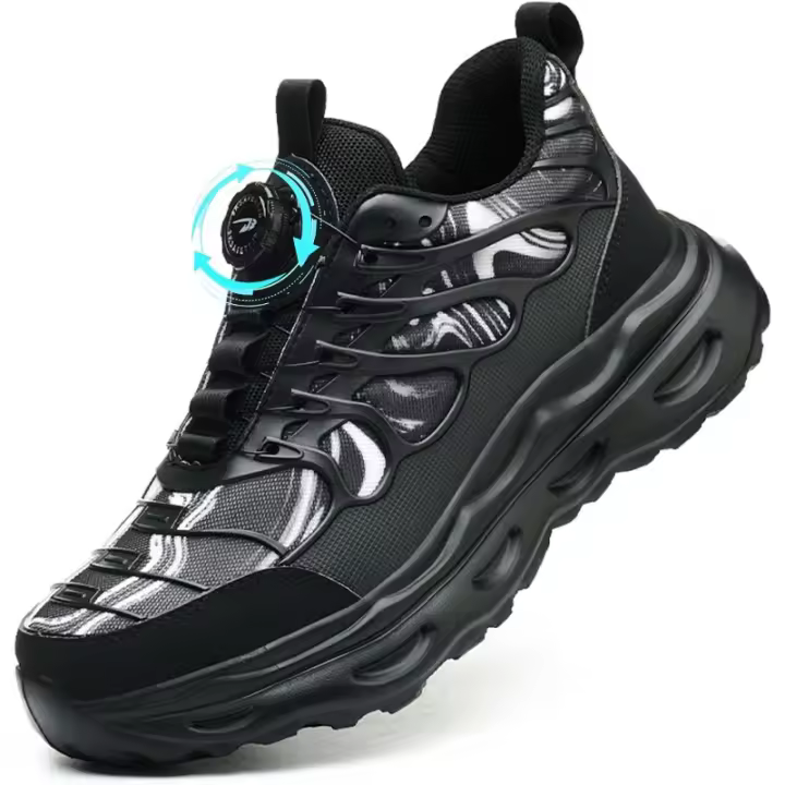 Zapatos de Seguridad Ligeros GIOIO Zapatillas de Trabajo Cómodas con Punta de Acero Transpirable Antideslizante Para Hombres y Mujeres Tallas 38-46 EU - 1