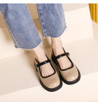 Nuevo Four Seasons Commuter francés boca ligera plataforma tacón zapatos de las mujeres británico pequeño zapatos de cuero - details 10