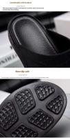 Nueva llegada, zapatillas informales de moda de talla grande Exportplus, chanclas de suela gruesa para prendas de vestir estampadas, fabricante, triangulación de envíos - details 5