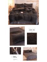 Conjunto de Cama de Terciopelo de Mink de Lujo para Otoño-Invierno Funda de Edredón de Reina, Sábanas, Almohadas Rosa de Alta Calidad - details 25