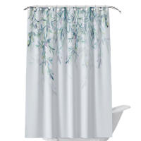 Cortina de ducha sin perforaciones, colores vivos, flor silvestre X 180cm, decoración de Athroom, flor colorida, uso multiusos - details 10