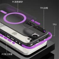 Para iPhone 16 Pro Max funda de teléfono con marco bicolor mate Magsafe de lujo para iPhone 12 13 14 15 11 Pro Max funda protectora magnética - details 7