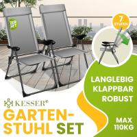 Sillas de Jardín Plegables de Aluminio con Respaldo Alto Ajustable 7 Posiciones, Apoyabrazos Transpirables, Portátiles, Silla de Camping para Jardín y Terraza - details 18
