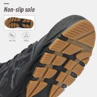 2024 botas de nieve de los hombres de la felpa del top del cuero de la PU de los zapatos de la moda del tobillo del estilo británico - details 5