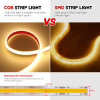 GAHADA Cinta LED COB Impermeable IP68 Alta Densidad 320LEDs/m Iluminación Flexible para Techo y Jardín al Aire Libre - details 4