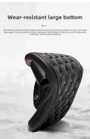 Sandalias cómodas de verano con plataforma para pie plano, sandalias de cuero con suela gruesa antideslizantes para hombre, zapatillas de fondo suave para playa al aire libre - details 10