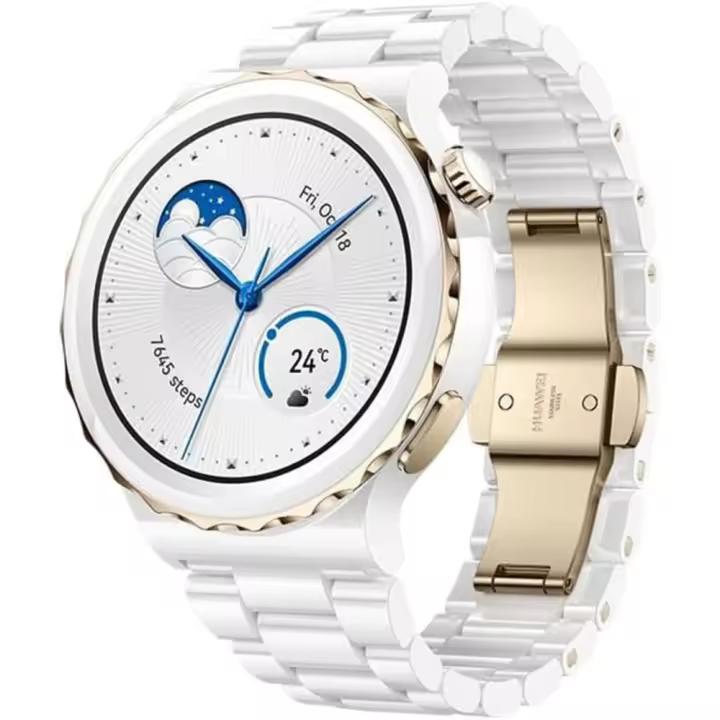 HUAWEI Watch GT 3 Pro 43 mm GPS + Bluetooth Smartwatch (Cerámica Blanca) - Versión Internacional - 1
