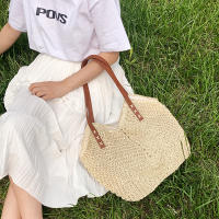 Bolso de mano de paja de gran capacidad para Mujer, Bolso de hombre, informal, de viaje, de mimbre, para Playa y Verano - details 8