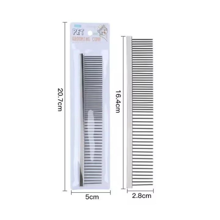 Set Profesional de Peluquería para Mascotas Herramienta de Peluquería de Acero Inoxidable para Gatos y Perros con Peine para Pulgas y Removedor de Nudos Suministros para Mascotas - 1