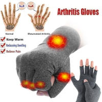1 Pair Arthritis Gloves Touch Screen Anti Arthritis Therapy Compression Pain Relief - details 1