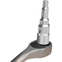 Llave para radiadores cuadrada de precisión, llave para radiador de trinquete de 1/2 pulgadas, válvula de llave escalonada multiusos de acero con alto contenido de carbono de 5 etapas - details 3