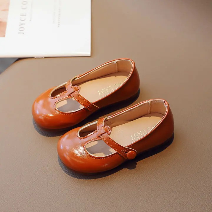 Zapatos de Cuero para Niños Unisex, Todoterreno, Transpirable, Talla 1-6 Años - 1